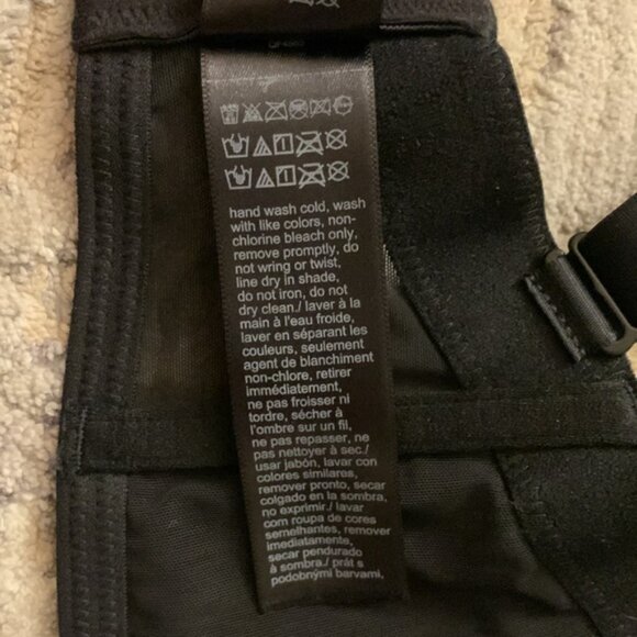 Calvin Klein Black Rose Lace Strapless Longline Bra QF4565, 34C NWT - Picture 9 of 10